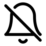 Bell Off SVG Icon